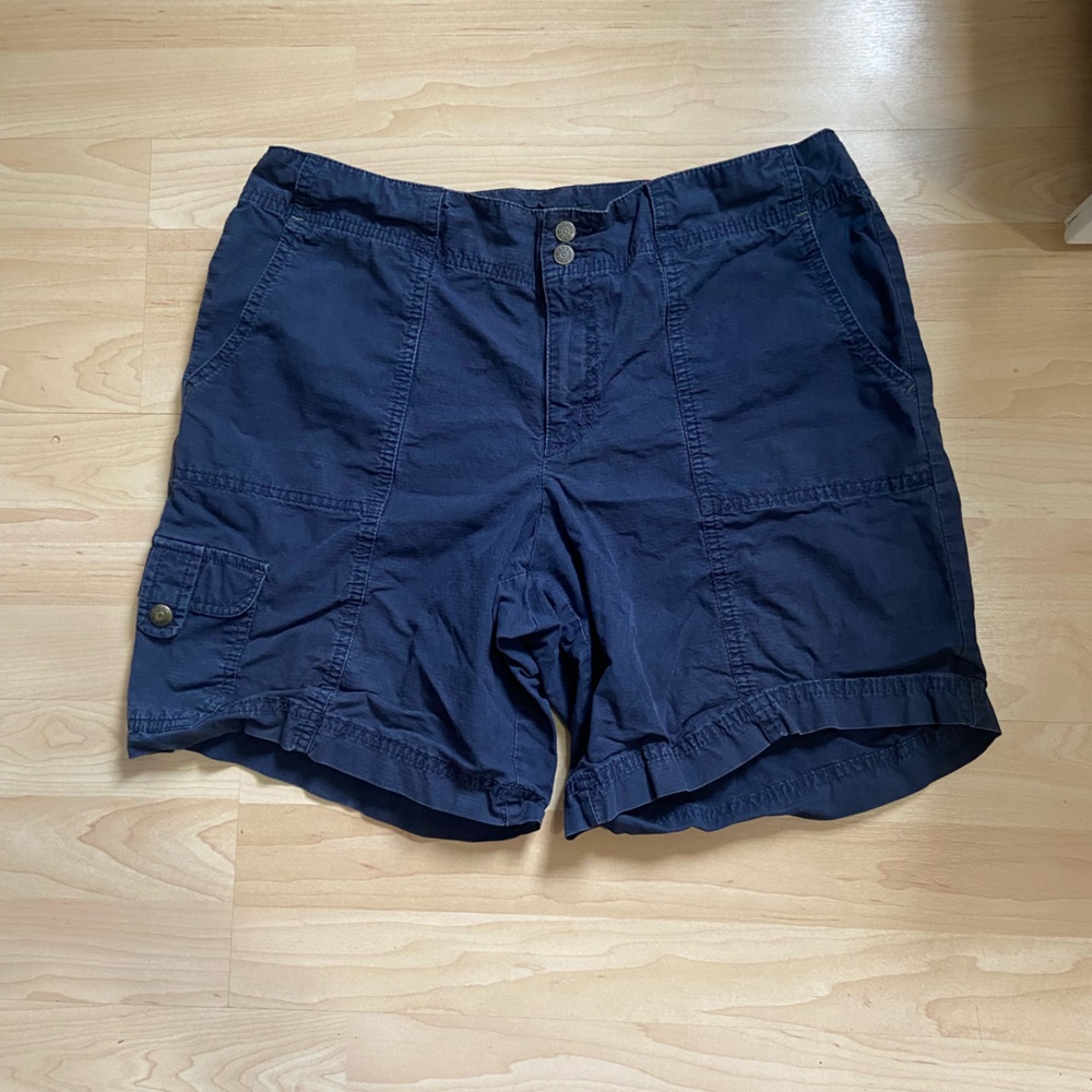 Navy Blue Cargo Shorts